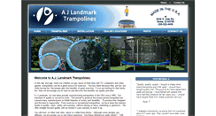 Desktop Screenshot of ajlandmarktrampolines.com